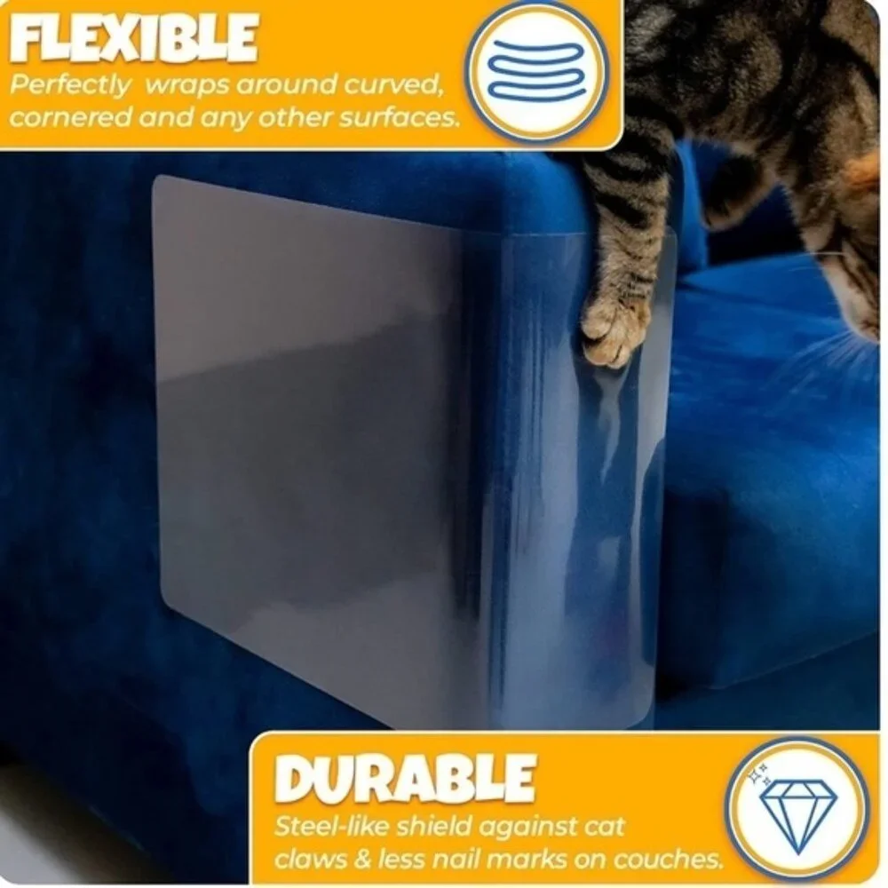 Brand New Cat Scratch Furniture Protector No Pin Flexible Durable Barrier